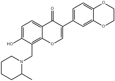 637751-96-3 3-(2,3-dihydro-1,4-benzodioxin-6-yl)-7-hydroxy-8-[(2-methyl-1-piperidinyl)methyl]-4H-chromen-4-one