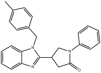 4-[1-(4-methylbenzyl)-1H-benzimidazol-2-yl]-1-phenyl-2-pyrrolidinone Structure