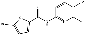 5-bromo-N-(5-bromo-6-methyl-2-pyridinyl)-2-furamide,638140-82-6,结构式