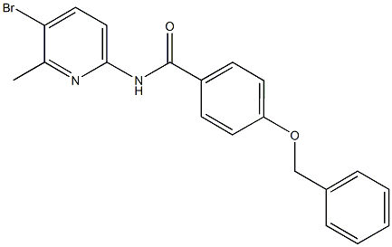 4-(benzyloxy)-N-(5-bromo-6-methyl-2-pyridinyl)benzamide Struktur