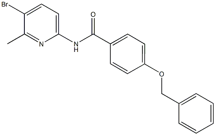 4-(benzyloxy)-N-(5-bromo-6-methyl-2-pyridinyl)benzamide Structure