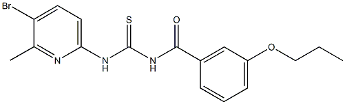 N-(5-bromo-6-methyl-2-pyridinyl)-N'-(3-propoxybenzoyl)thiourea|