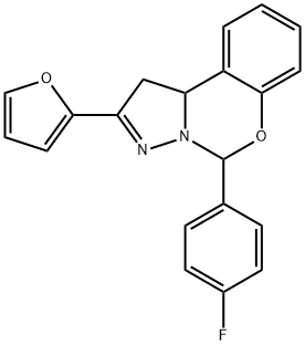 638144-75-9 5-(4-fluorophenyl)-2-(2-furyl)-1,10b-dihydropyrazolo[1,5-c][1,3]benzoxazine