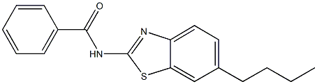 N-(6-butyl-1,3-benzothiazol-2-yl)benzamide Structure