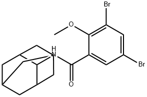 N-(2-adamantyl)-3,5-dibromo-2-methoxybenzamide,638150-38-6,结构式
