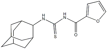 N-(2-adamantyl)-N'-(2-furoyl)thiourea Structure