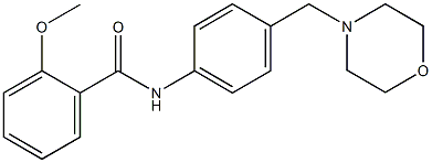 2-methoxy-N-[4-(4-morpholinylmethyl)phenyl]benzamide 结构式