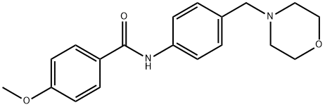 4-methoxy-N-[4-(4-morpholinylmethyl)phenyl]benzamide,638153-66-9,结构式