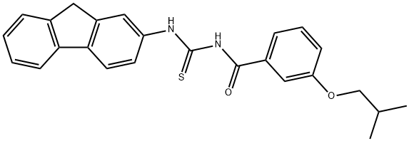 N-(9H-fluoren-2-yl)-N'-(3-isobutoxybenzoyl)thiourea Structure