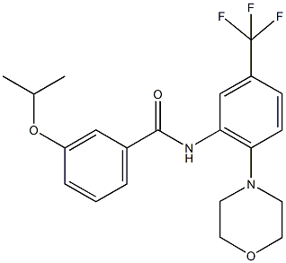 3-isopropoxy-N-[2-(4-morpholinyl)-5-(trifluoromethyl)phenyl]benzamide Struktur