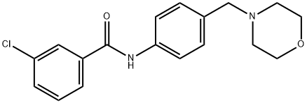 3-chloro-N-[4-(morpholin-4-ylmethyl)phenyl]benzamide|