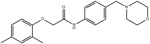 2-(2,4-dimethylphenoxy)-N-[4-(4-morpholinylmethyl)phenyl]acetamide Structure