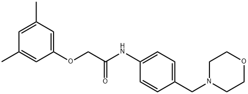 2-(3,5-dimethylphenoxy)-N-[4-(4-morpholinylmethyl)phenyl]acetamide,638155-30-3,结构式