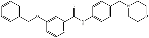 3-(benzyloxy)-N-[4-(4-morpholinylmethyl)phenyl]benzamide Structure