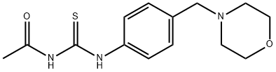 N-acetyl-N'-[4-(4-morpholinylmethyl)phenyl]thiourea Structure