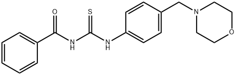 N-benzoyl-N'-[4-(4-morpholinylmethyl)phenyl]thiourea Structure