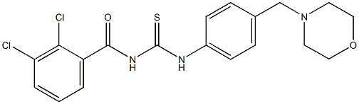 N-(2,3-dichlorobenzoyl)-N'-[4-(4-morpholinylmethyl)phenyl]thiourea 化学構造式