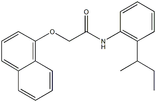 N-(2-sec-butylphenyl)-2-(1-naphthyloxy)acetamide,638161-07-6,结构式