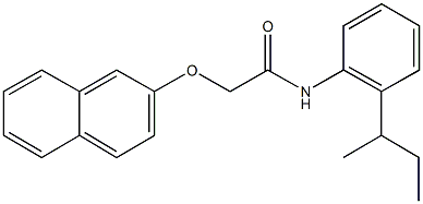 N-(2-sec-butylphenyl)-2-(2-naphthyloxy)acetamide Structure