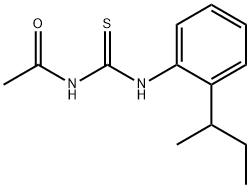 N-acetyl-N'-(2-sec-butylphenyl)thiourea,638161-25-8,结构式