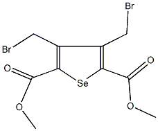 dimethyl 3,4-bis(bromomethyl)selenophene-2,5-dicarboxylate Struktur