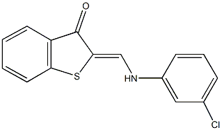 2-[(3-chloroanilino)methylene]-1-benzothiophen-3(2H)-one Structure