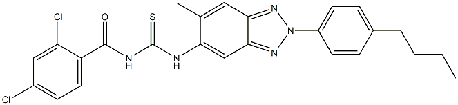 639044-83-0 N-[2-(4-butylphenyl)-6-methyl-2H-1,2,3-benzotriazol-5-yl]-N'-(2,4-dichlorobenzoyl)thiourea