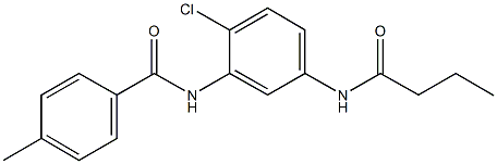 N-[5-(butyrylamino)-2-chlorophenyl]-4-methylbenzamide Structure