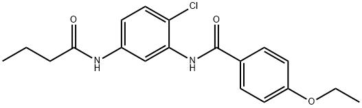 N-[5-(butyrylamino)-2-chlorophenyl]-4-ethoxybenzamide,639047-40-8,结构式