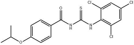 N-(4-isopropoxybenzoyl)-N'-(2,4,6-trichlorophenyl)thiourea Structure