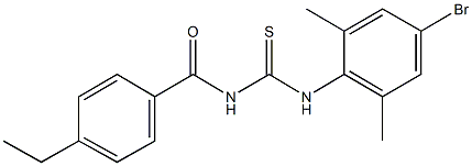 N-(4-bromo-2,6-dimethylphenyl)-N'-(4-ethylbenzoyl)thiourea|