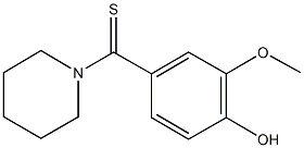 2-methoxy-4-(1-piperidinylcarbothioyl)phenol Structure