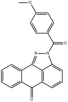 2-(4-methoxybenzoyl)dibenzo[cd,g]indazol-6(2H)-one,63972-92-9,结构式