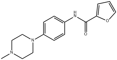 N-[4-(4-methyl-1-piperazinyl)phenyl]-2-furamide Structure