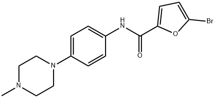 5-bromo-N-[4-(4-methyl-1-piperazinyl)phenyl]-2-furamide Structure