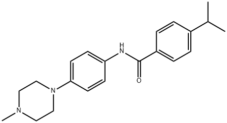 4-isopropyl-N-[4-(4-methyl-1-piperazinyl)phenyl]benzamide Structure