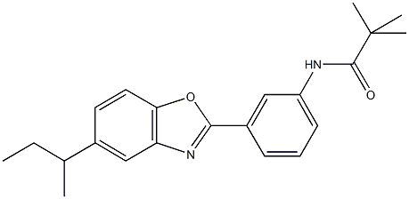 N-[3-(5-sec-butyl-1,3-benzoxazol-2-yl)phenyl]-2,2-dimethylpropanamide Struktur