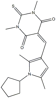 640260-30-6 5-[(1-cyclopentyl-2,5-dimethyl-1H-pyrrol-3-yl)methylene]-1,3-dimethyl-2-thioxodihydro-4,6(1H,5H)-pyrimidinedione