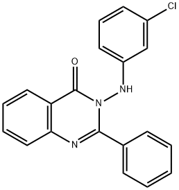 3-(3-chloroanilino)-2-phenyl-4(3H)-quinazolinone 结构式