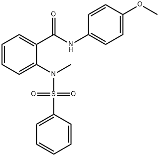 640715-58-8 N-(4-methoxyphenyl)-2-[methyl(phenylsulfonyl)amino]benzamide