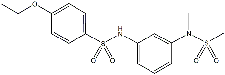 4-ethoxy-N-{3-[methyl(methylsulfonyl)amino]phenyl}benzenesulfonamide|