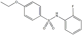 4-ethoxy-N-(2-fluorophenyl)benzenesulfonamide 化学構造式