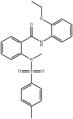 N-(2-ethoxyphenyl)-2-{methyl[(4-methylphenyl)sulfonyl]amino}benzamide,641599-03-3,结构式
