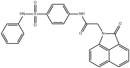 N-[4-(anilinosulfonyl)phenyl]-2-(2-oxobenzo[cd]indol-1(2H)-yl)acetamide,641601-77-6,结构式