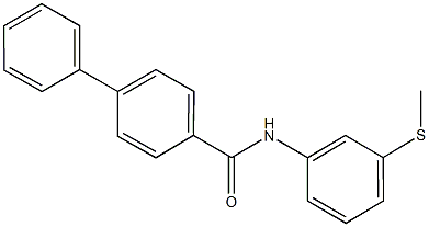 N-[3-(methylsulfanyl)phenyl][1,1'-biphenyl]-4-carboxamide Structure