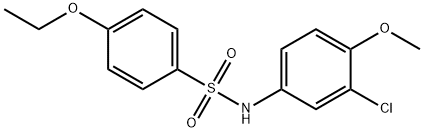 N-(3-chloro-4-methoxyphenyl)-4-ethoxybenzenesulfonamide,641607-41-2,结构式