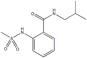 N-isobutyl-2-[(methylsulfonyl)amino]benzamide Structure