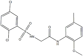 2-{[(2,5-dichlorophenyl)sulfonyl]amino}-N-(2-methoxy-5-methylphenyl)acetamide Structure