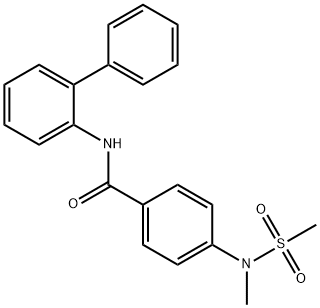 N-[1,1'-biphenyl]-2-yl-4-[methyl(methylsulfonyl)amino]benzamide Structure