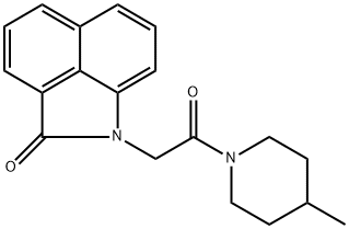 641997-66-2 1-[2-(4-methyl-1-piperidinyl)-2-oxoethyl]benzo[cd]indol-2(1H)-one